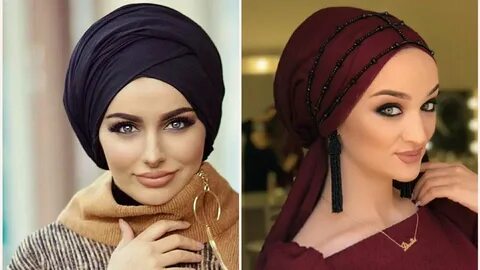Красиво завязанный платок на голове мусульманки