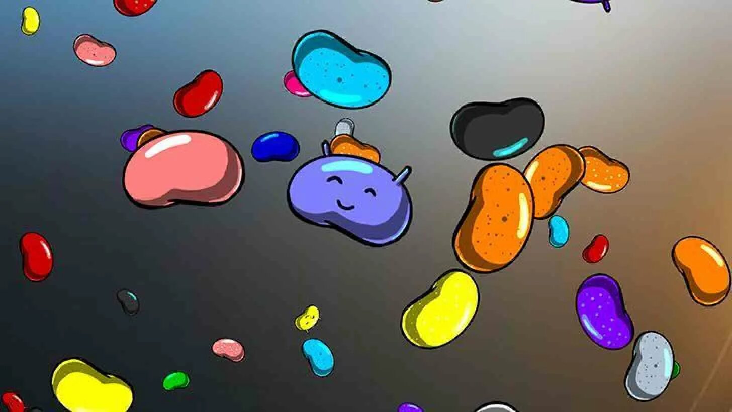 Jelly bean видео. Android 4.1-4.3 Jelly Bean. Бобы андроид. Андроид Джелли Бин пасхалка. Android Jelly Bean.