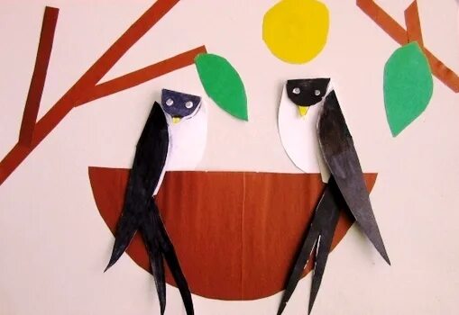 весенняя аппликация. аппликация ласточка. снегирь аппликация для детей. аппликация ласточка. аппликация ласточка старшая группа.