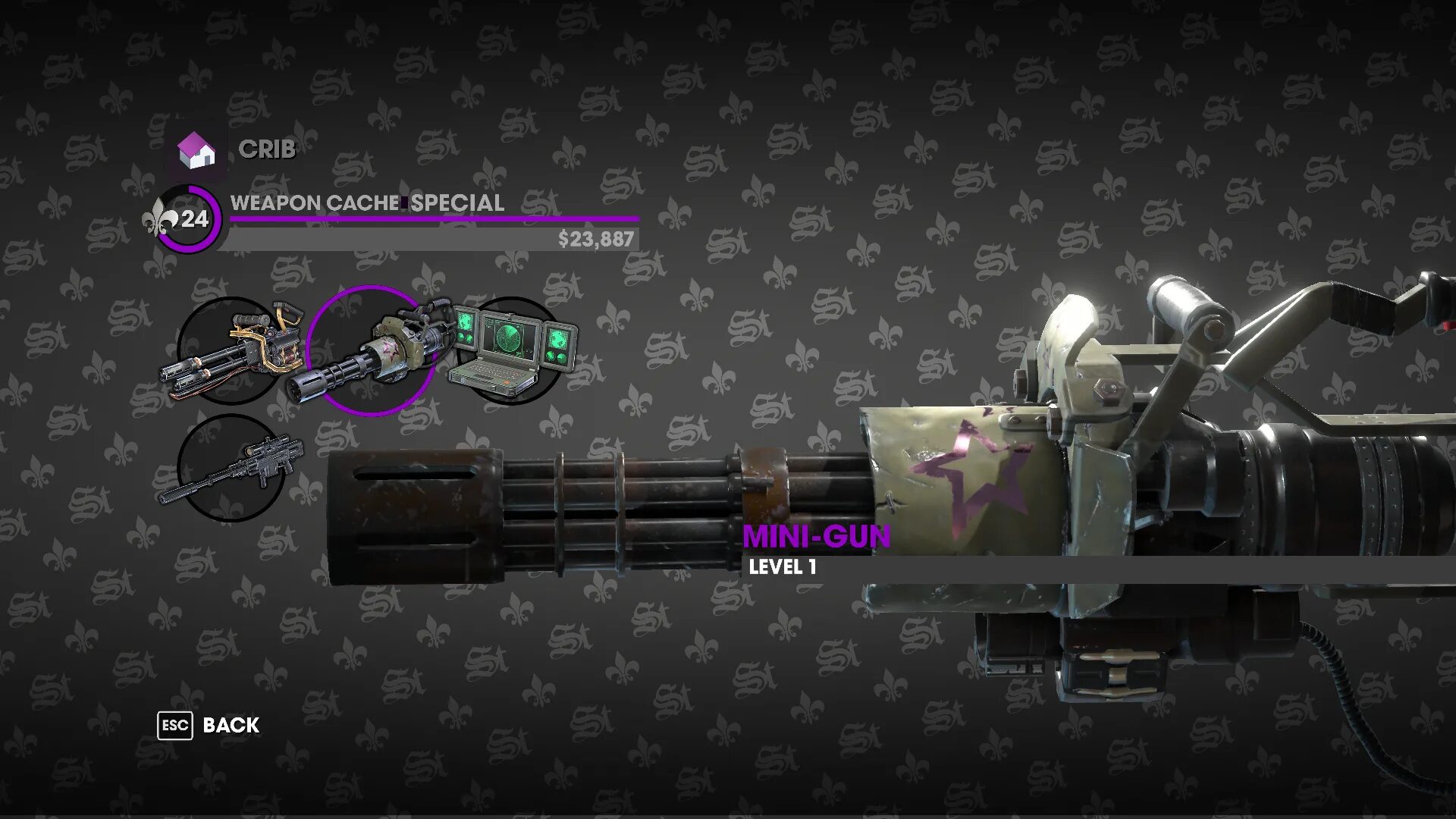 Мод nextgen remaster weapon. Saints row миниган. saints row 3 оружие. saints row the third remastered оружие. saints row 3 секретное оружие.