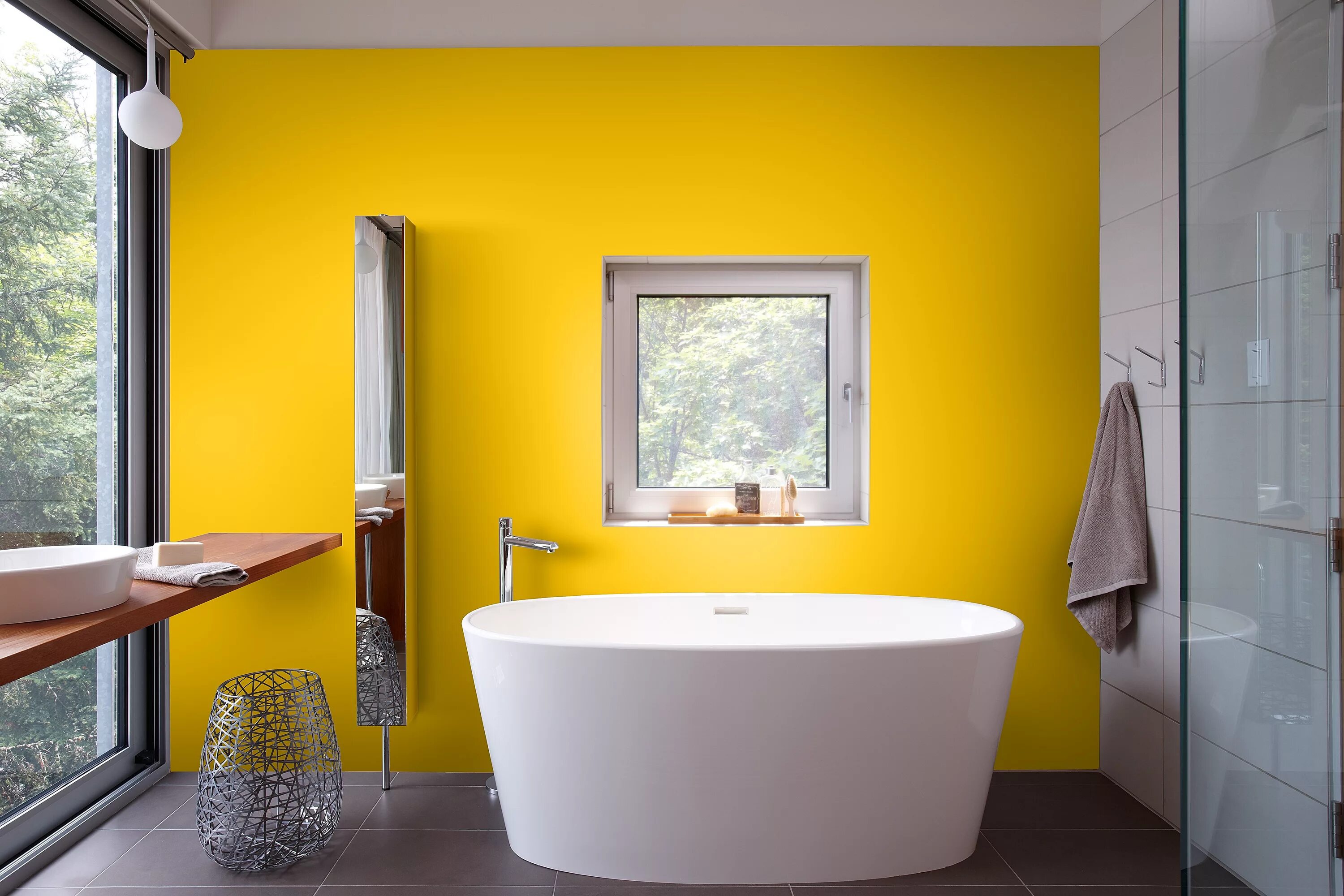 Bauhaus Inspired Paperblog Yellow bathroom decor, Yellow bathroom walls, Yello