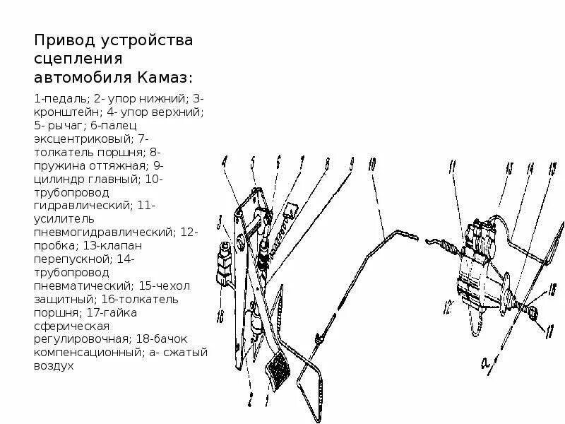 Эксцентриковый палец сцепления КАМАЗ. Трубопровод сцепления КАМАЗ 4310. Привод сцепления КАМАЗ 4310. Толкатель сцепления КАМАЗ. Привод сцепления автомобиля