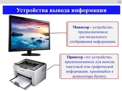 Монитор устройство вывода информации