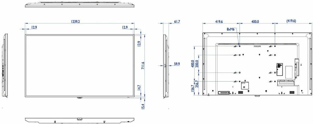 Размеры упаковки телевизора. Панель 42 Philips bdl4260el. Ширина телевизора 50 Филипс. Ширина телевизора 55 Филипс. Телевизор Филипс 55 дюймов ЖК.