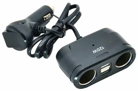 Разветвитель прикуривателя 2 гнезда 2 usb