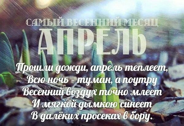 Цитаты про апрель