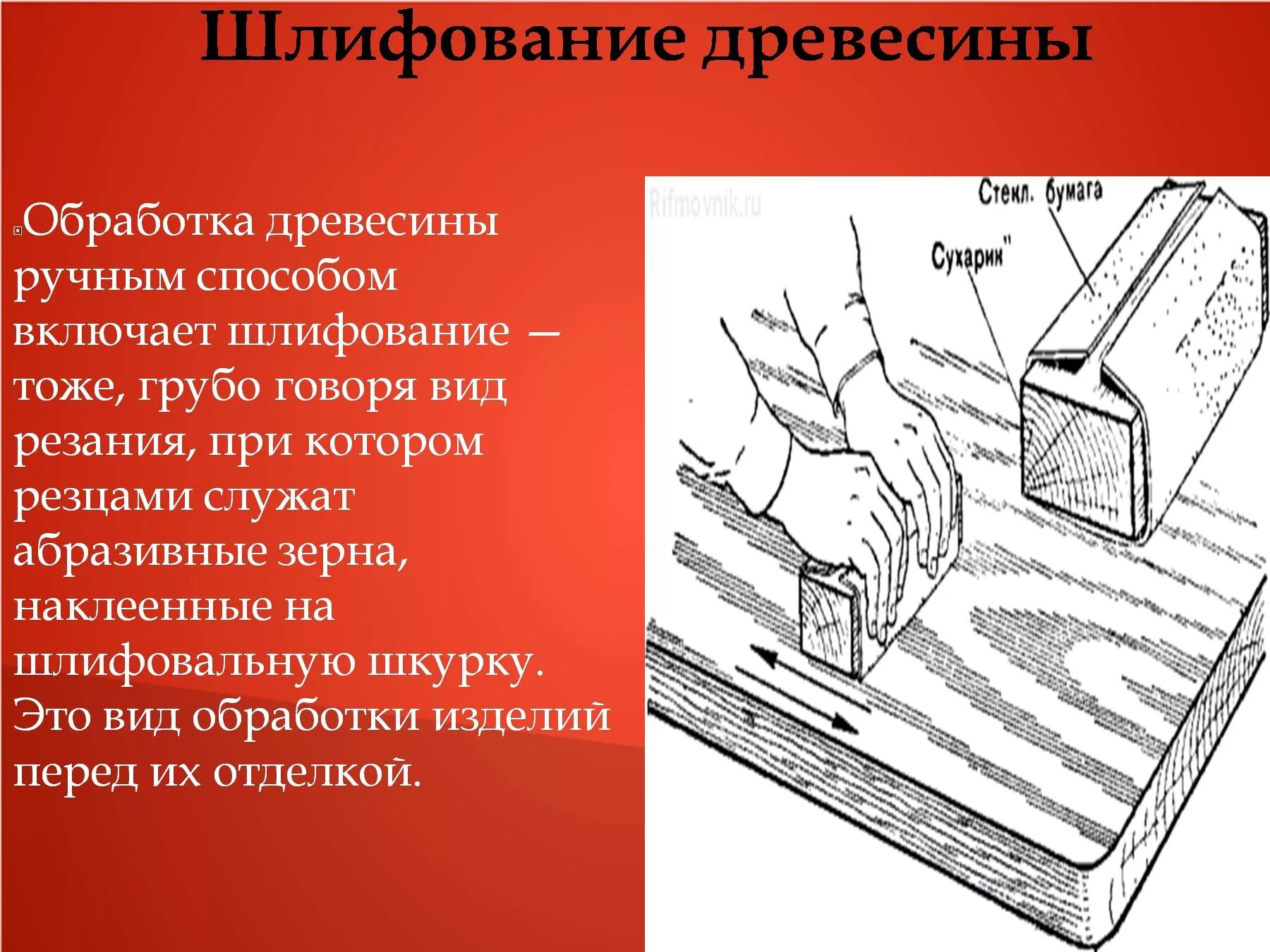 Сообщение на тему обработка древесины