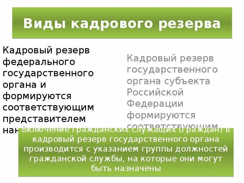 Кадровый резерв государственной службы это. Виды кадрового резерва. виды кадрового резерва в организации. кадровый резерв виды резерва.