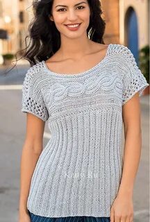 Летняя вязаная женская кофта