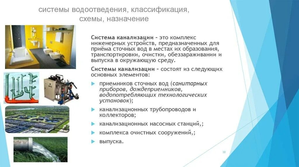 Назначение оборудования и сооружений