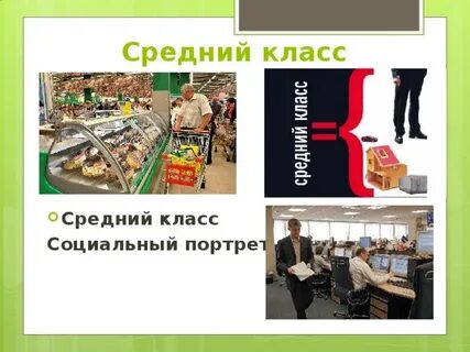 Социальный портрет среднего класса в нашем обществе