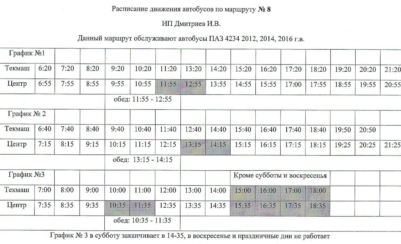 Расписание 8 ачинск