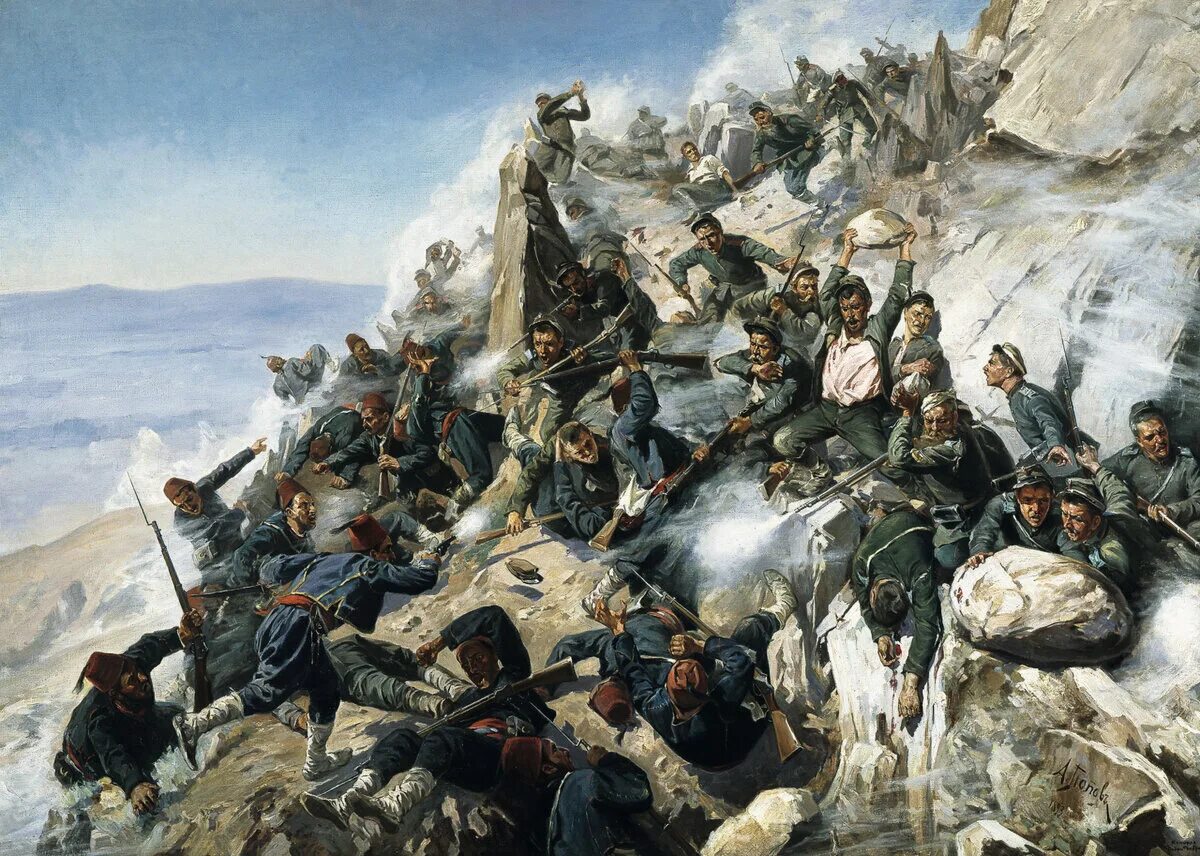 Оружие русских в 1877 году. Оборона Шипки 1877.