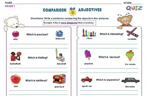 2 degrees of comparison of adjectives