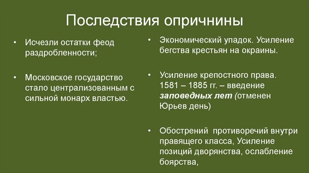 Как государство боролось с побегами крестьян. Последствия введения опричнины Иваном грозным. Опричнина последствия опричнины. Политические последствия опричнины. Социально-экономические последствия опричнины.