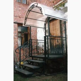Крыльцо металлическое козырьком