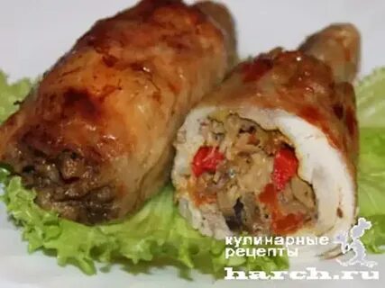 Рулет из окорочка курицы