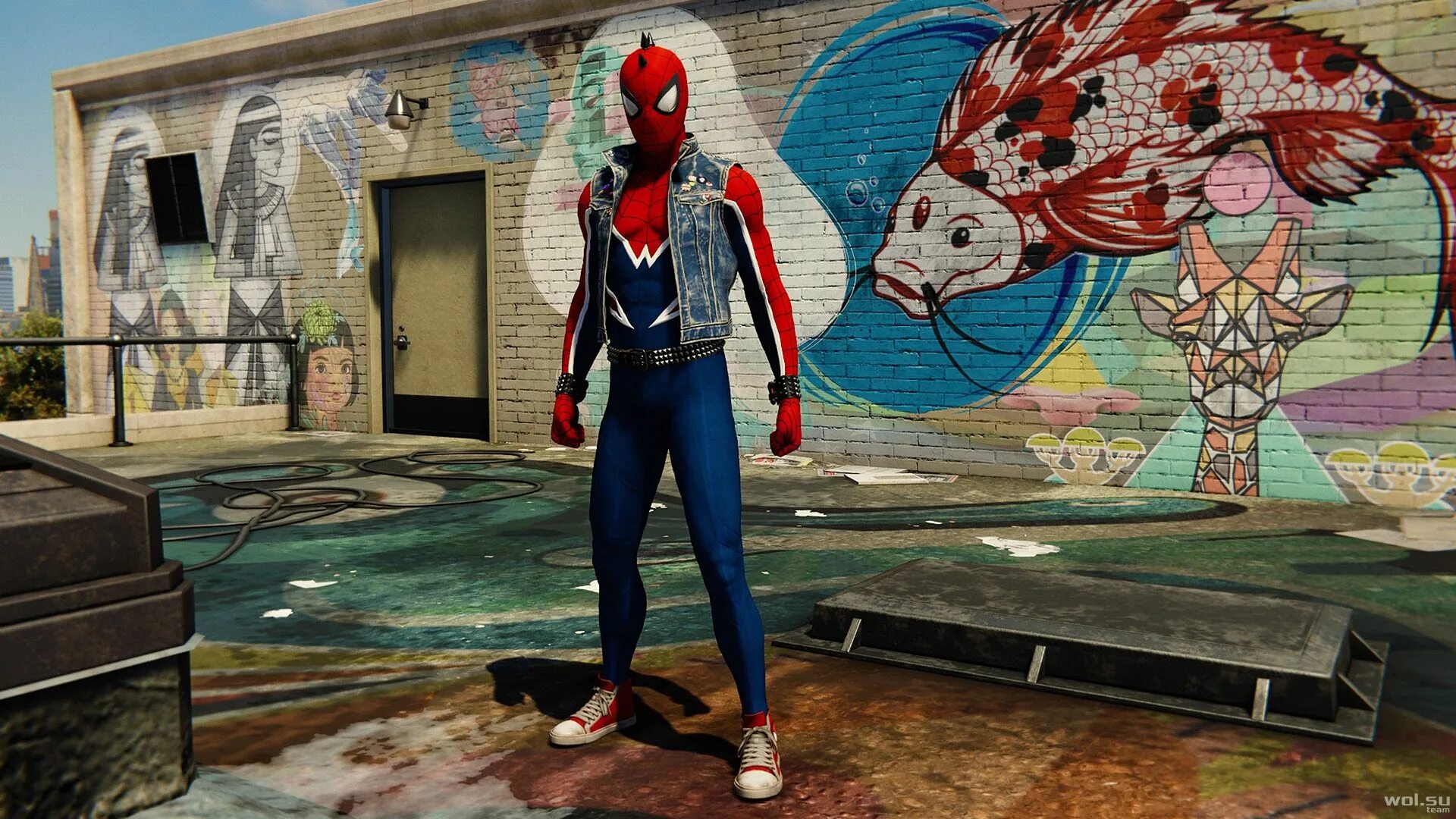 Челопук. Spider-man (игра, 2018) костюмы. Spider-man панк. Панк паук ps4. Челопук 4.