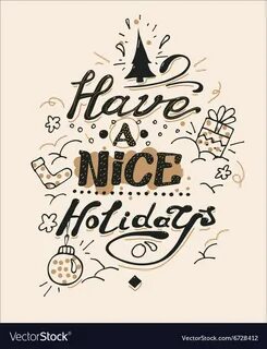 Have a nice holidays