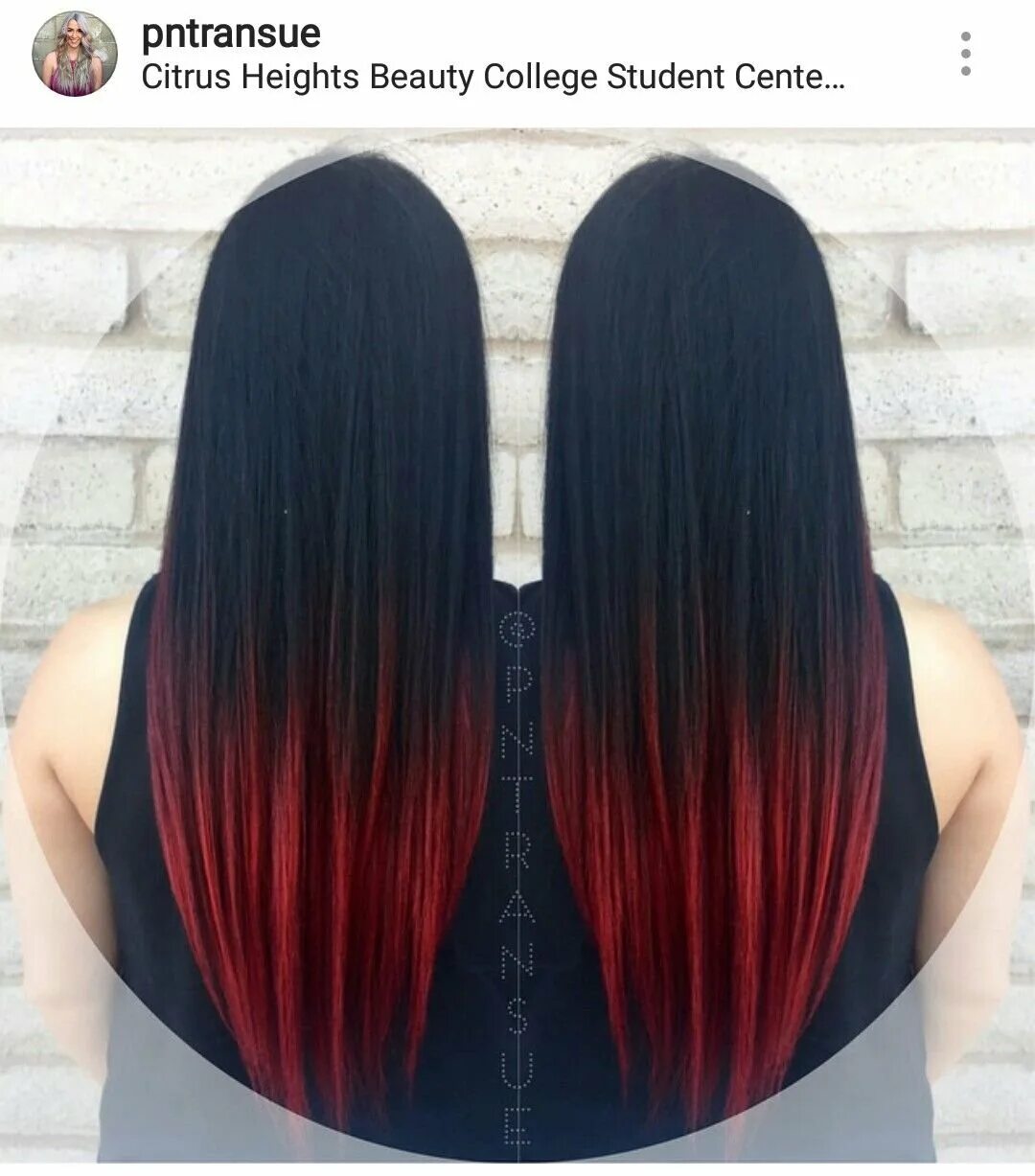 Фото волос черно красные. Красное омбре прямые волосы. Красный балаяж на темные волосы. Черный с красными прядями. Чёрные волосы с красными прядями.
