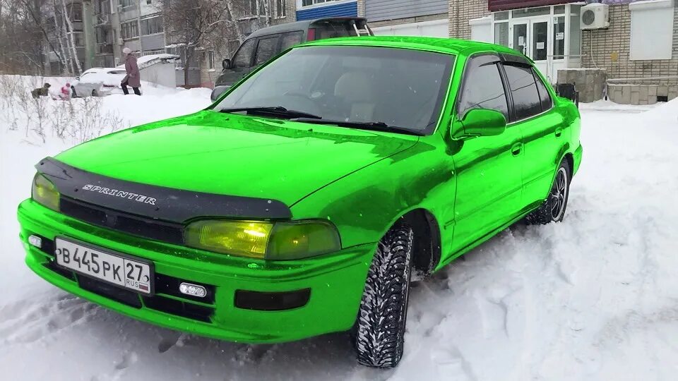 Тойота спринтер ае100 купить. Toyota Sprinter 100. Toyota Sprinter ae100. Тойота Спринтер ае100. Тойота Спринтер 100 зелёная.