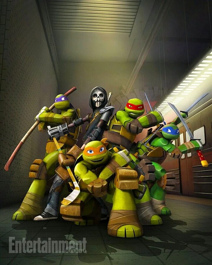 Teenage mutant turtles 2012. Черепашки ниндзя 2012 вся команда.