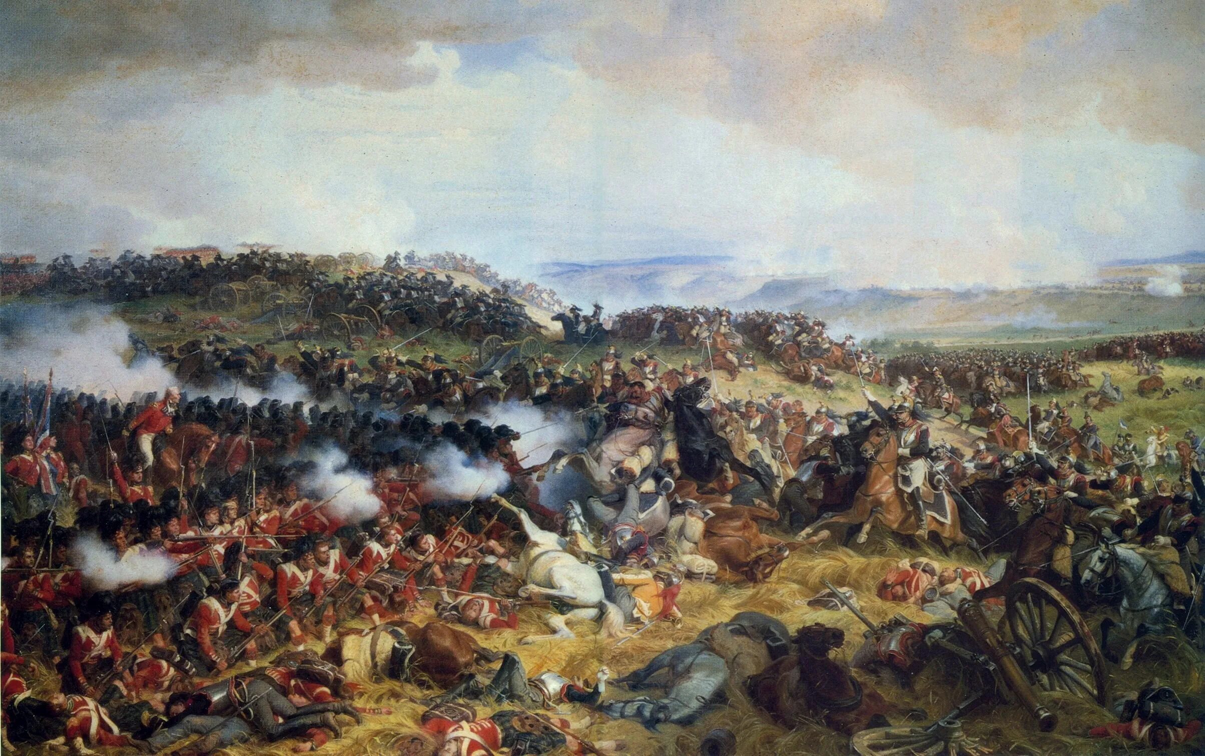 Наполеон битва Ватерлоо. Ватерлоо битва Наполеона картина 1815. Наполеон Бонапарт Ватерлоо.