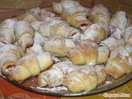Рогалики на дрожжах с молоком