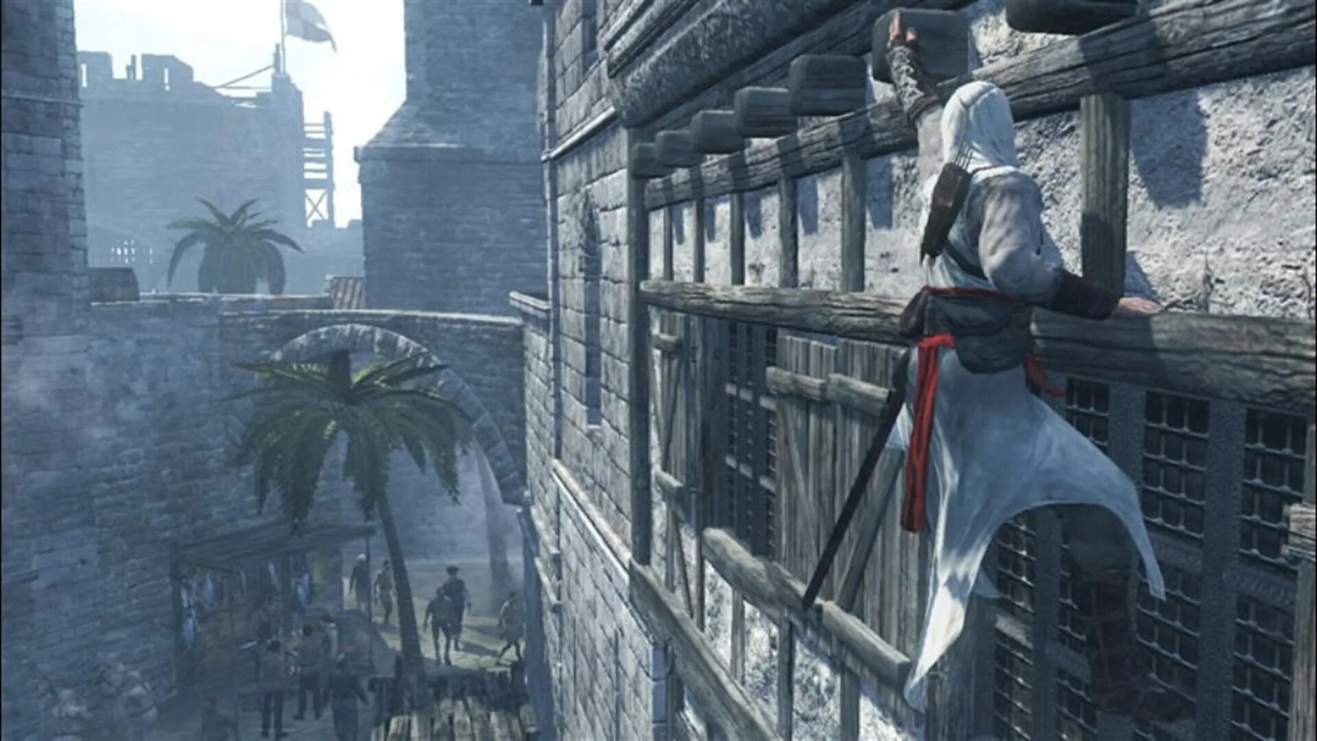 Первые ассасины игра. Ассасин 1. Assassins Creed 1 город. Assassin's Creed 2007. Башня ассасин 3.