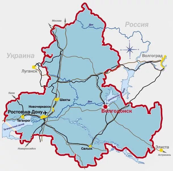 Контурные карты ростов на дону. Карта ростов на дону область.