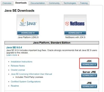 1. Download and Install Java.