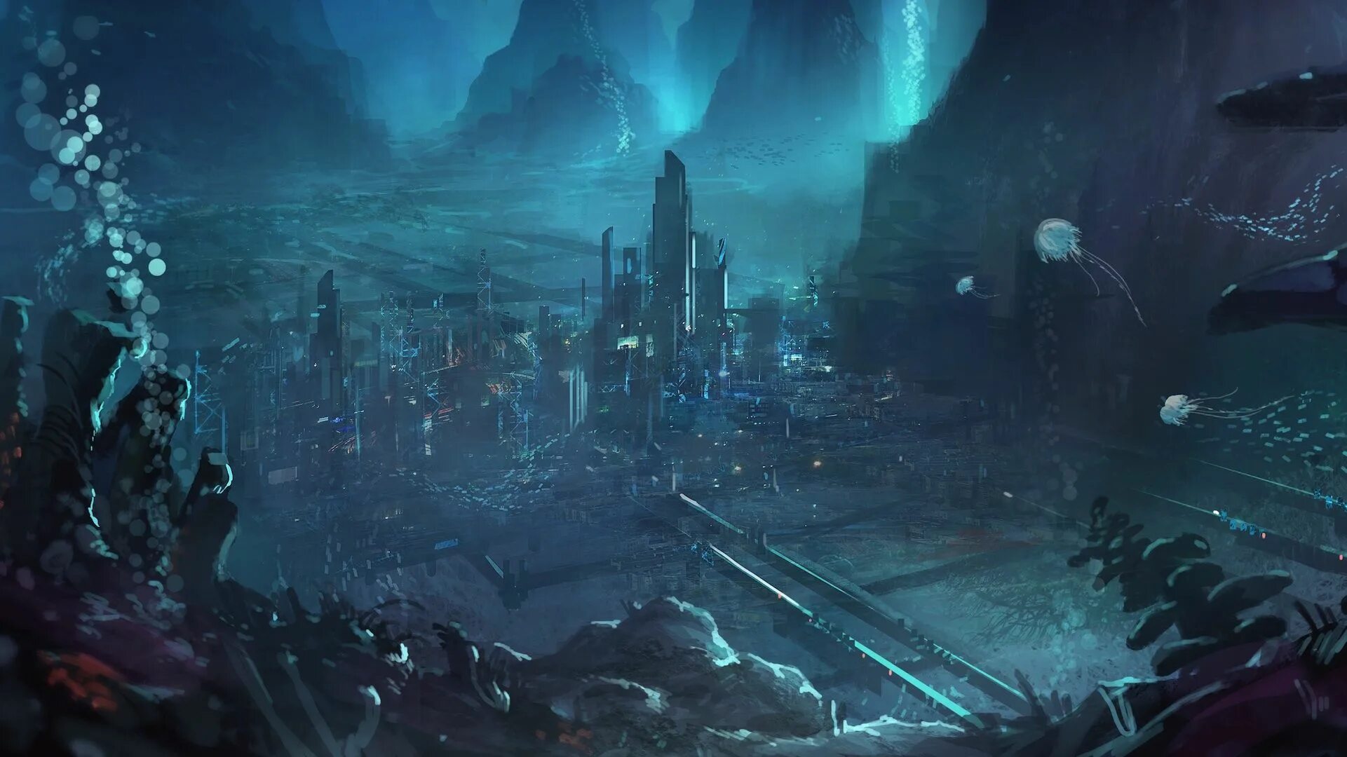 Рыба киберпанк. Фантастика киберпанк. Атлантида город под водой легенда. Киберпанк бегущие по краю cyberpunk: edgerunners. Киберпанк под водой.