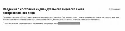1 индивидуальный лицевой счет застрахованного лица
