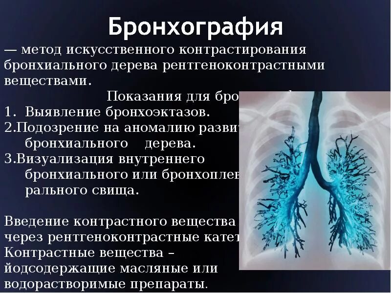 Подготовка к бронхографии алгоритм
