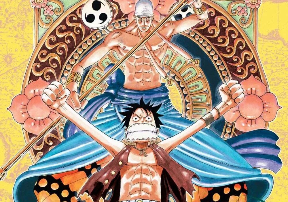 Система развития one piece. One piece skypiea. энель ван пис манга. eneru one piece. жрец сатори ван пис.