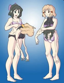 Hibiki and Miku change palces. 