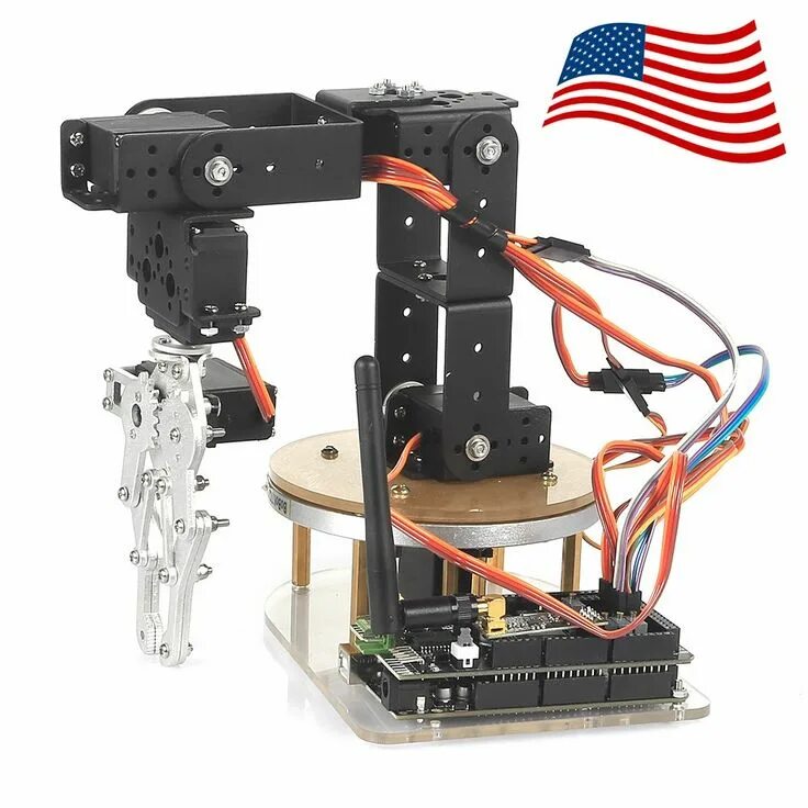 Arduino arm. 6 axis robot arm. робот манипулятор ардуино 6dof. робот манипулятор на ардуино. diy набор робот-манипулятор mearm.