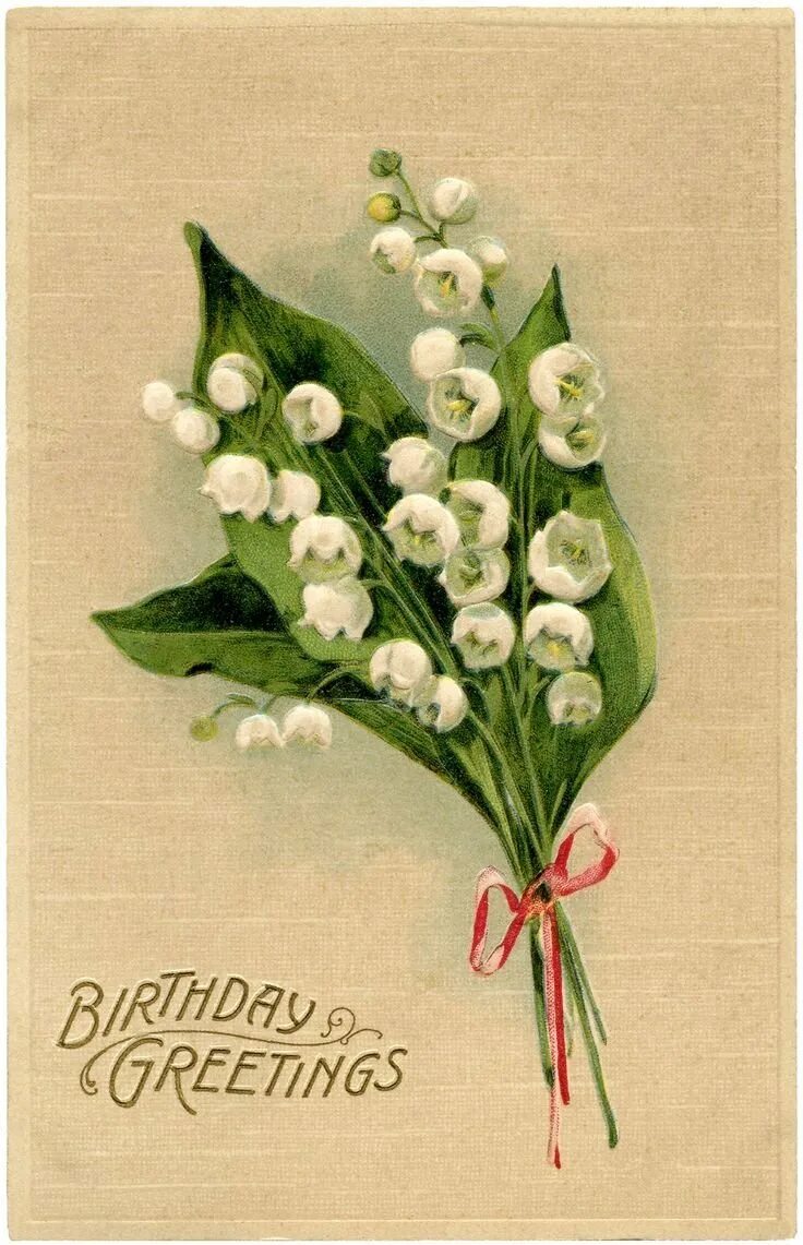 Винтажные открытки с ландышами. Поздравительная открытка с ландышами. С днём рождения Ландыши. Открытки с днем рождения Ландыши. День ландыша картинки