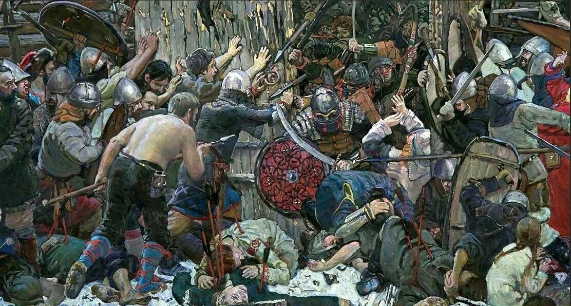 Нашествие 2004. Взятие рима 1527. Осада владимира 1238. Нашествие гензериха на рим брюллов. Батальные картины василия нестеренко.