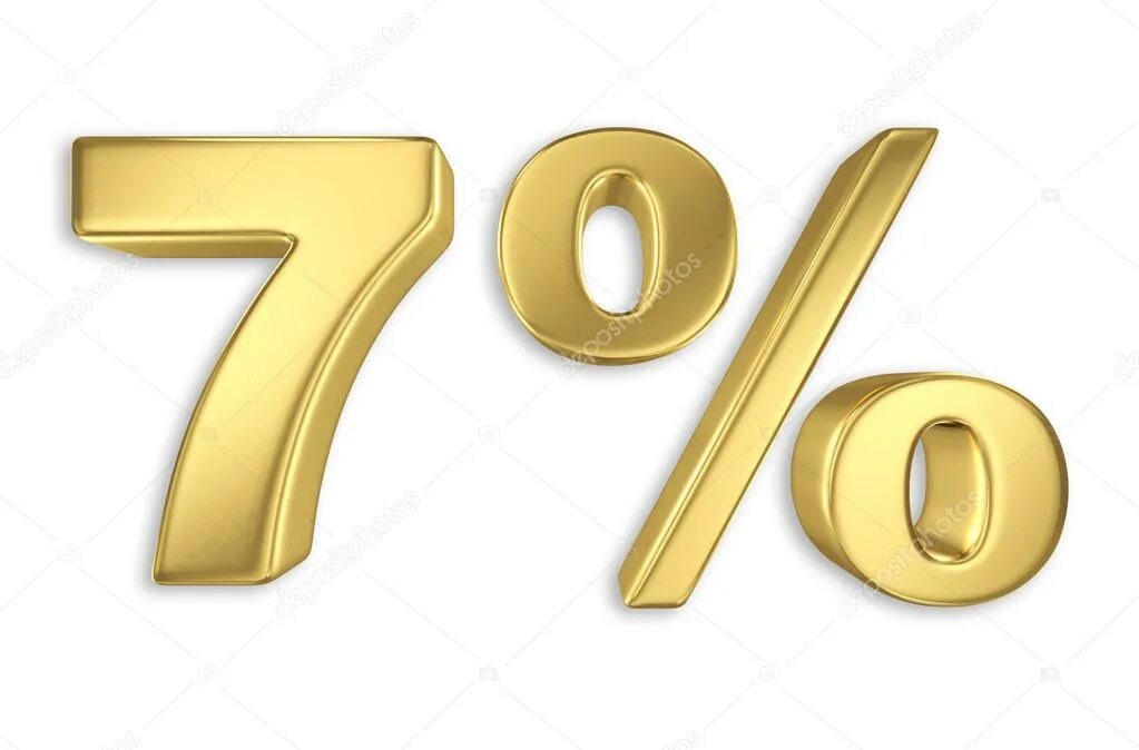 Минус 7 процентов. Скидка 7 процентов. скидка 7% на прозрачном фоне. золотой процент на прозрачном фоне. золотой процент без фона.