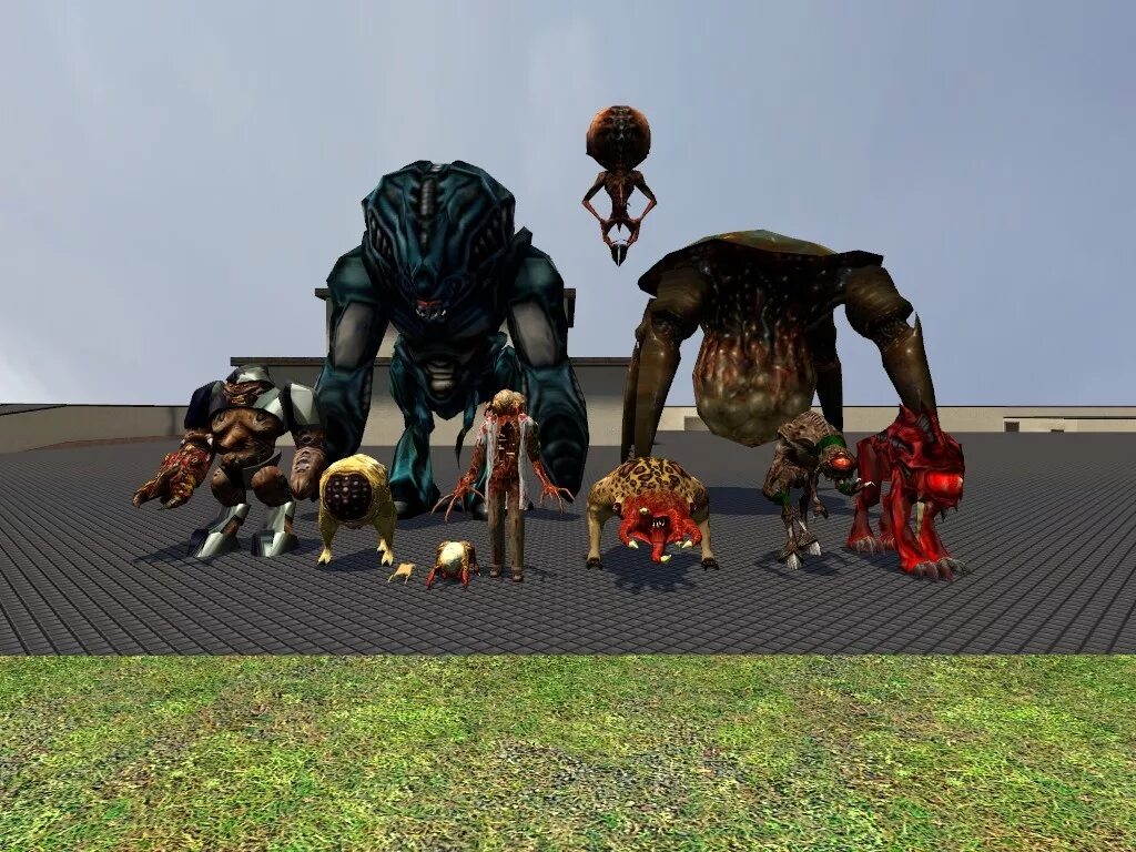 Garry mod half life source. Монстры из халф лайф 1 нихилант. гаррис мод half life. гаррис мод халф лайф.
