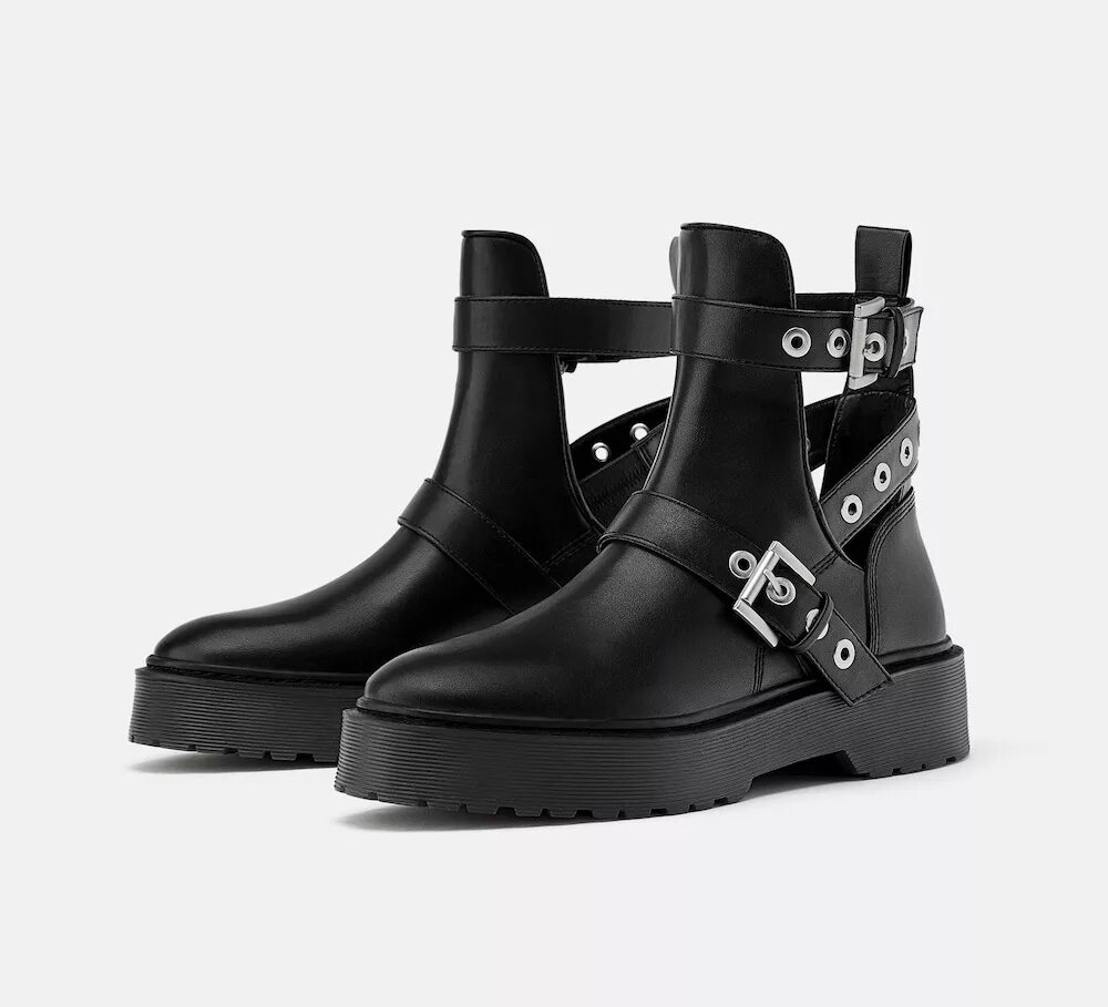 Boot out. Ботинки Zara женские. Zara Black Ankle Boots with Metal. Зимние ботинки Zara.