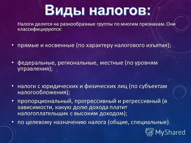 Налоговая система современной россии проект План темы налоговая система