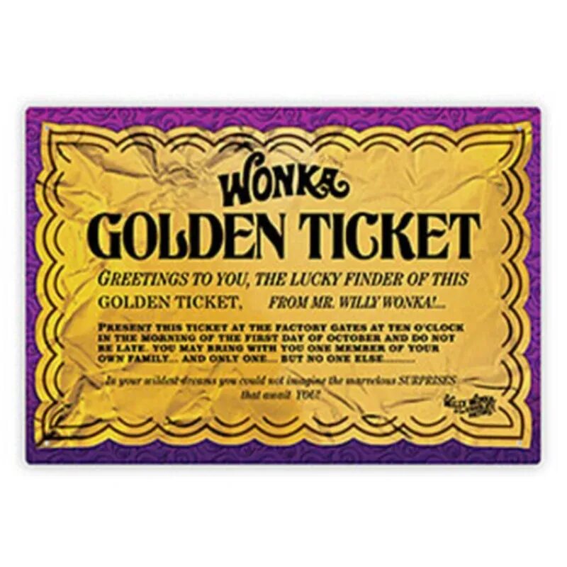 Золотой билет Чарли и шоколадная фабрика. Шоколад Вонка с золотым билетом. Золотой билет Wonka. Чарли и шоколадная фабрика билеты