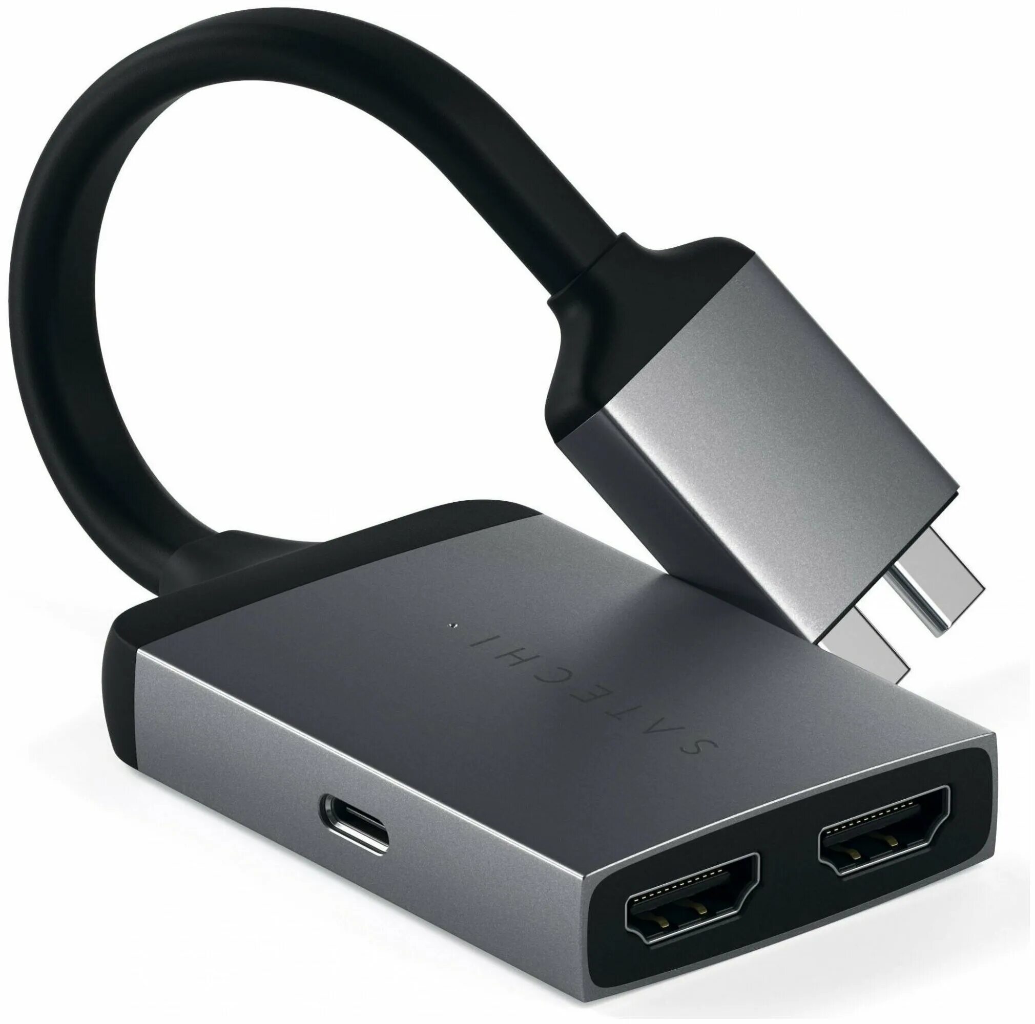 Satechi type c. Satechi Type-c Dual HDMI Adapter - Silver. Адаптер Satechi St-Tcens. Type-c to USB HDMI Adapter. Type c Dual HDMI.