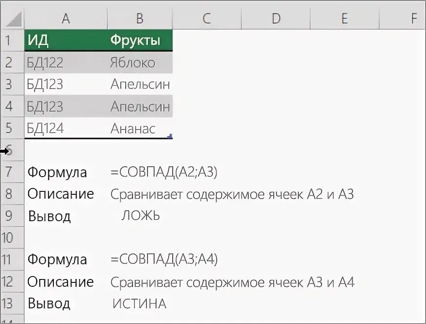 Сравнить текст в ячейках excel. Регистр текста в excel. формула совпад. включить содержимое excel.