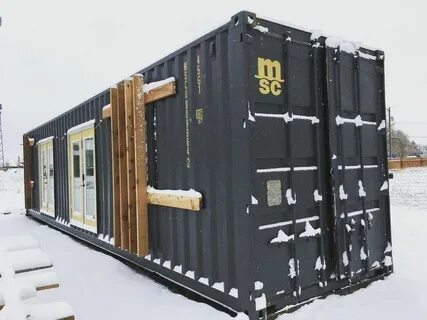 Поставить контейнер футов