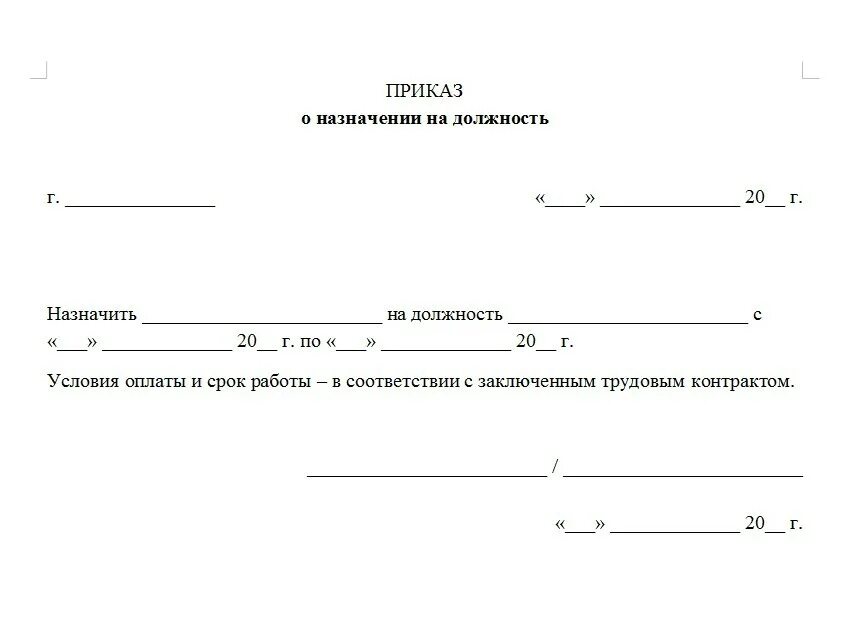 Форма приказа ооо. Образец приказа о назначении на должность образец. Приказ о назначении на должность руководителя образец. Макет приказа о назначении на должность. Распоряжение о назначении на должность пример.