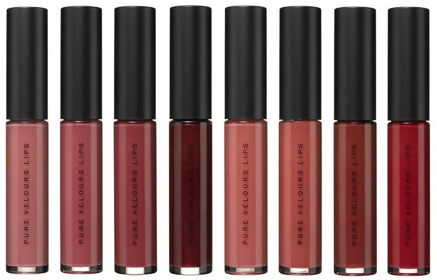 Цвета жидких помад. Zoeva pure velours box. pure lacquer box zoeva. жидкая помада zoeva. zoeva pure matte.