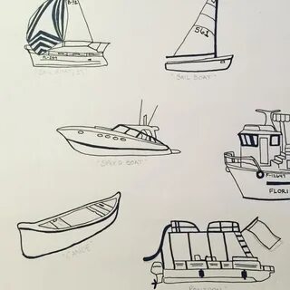 Катер как нарисовать для детей